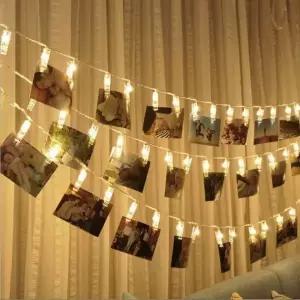 [하프클럽/셀러허브]포토보드 무드등 사진집게 전구사진집게 가랜드