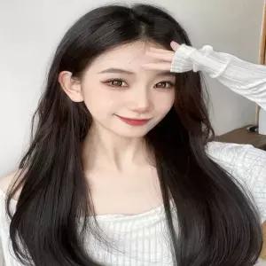 여자 롱 스트레이트 U자형 헤어피스 반가발 부분가발 zWX8+4bLp