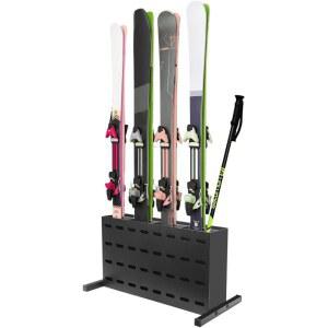 스키 랙 4개 및 기능 수납 내구성 스노우보드 금속 보관 SR001