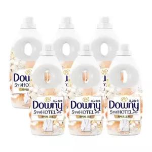 다우니 섬유유연제 화이트 코튼 향 1L 6개