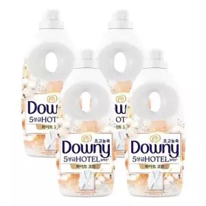 다우니 섬유유연제 화이트 코튼 향 1L 4개