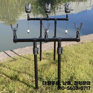 Hirisi 2 조각 잉어 낚시 은행 스틱 Bankstick 알루미늄 막대 포드 지원 액세서리