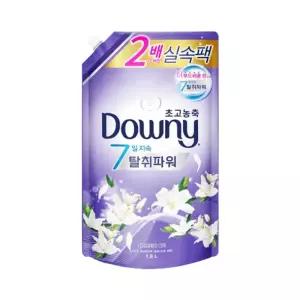 다우니 탈취파워 초고농축 섬유유연제 화이트티와 릴리 1.6L 리필