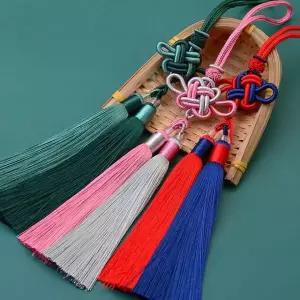 [알티피아]전통 태슬 한복 장신구 투톤 배색 수술 장식 소품