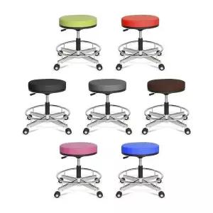 [하프클럽/셀러허브]회전의자 진찰의자 스틸링발받침대 R100ST