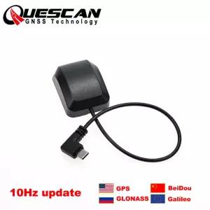 윈도우 안드로이드 USB 타입 C GPS 수신기 10Hz GLONASS Galileo BeiDou 모듈 GNSS 안테나 UBX M8030