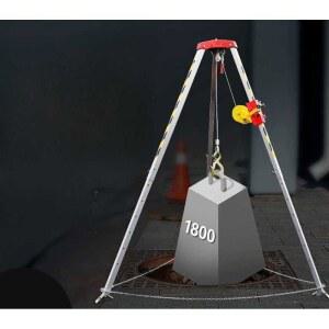 도르래 삼각구조대 맨홀 비상 안전 리프팅 구조