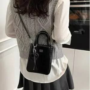 [콩심팥심]미니가방 토드백 가벼운에코백 캐쥬얼 대학생가방