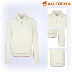 올포유 티셔츠 카라티 긴팔티 간절기 봄 여성 1124237
