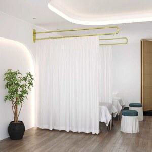 관리실 u자 커튼 라운드 샤워커튼 안 가림막 커텐