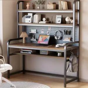 학생책상 타공판선반 데스크 수납 1000 책상상부장 랙 철제 걸이 공부 세트