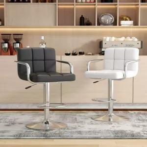 바테이블 의자 높이조절 등받이 바스툴 홈바 팔걸이