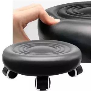 [하프클럽/셀러허브]바퀴의자 바퀴의자(블랙)바닥의자 청소 걸레