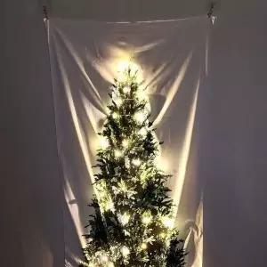 [하프클럽/셀러허브]크리스마스 전구 패브릭 벽트리 장식