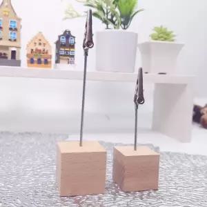 테이블넘버스탠드 메모홀더 명함꽂이 스탠딩집게 전시 라벨스탠드 쇼클립