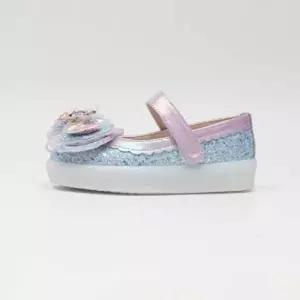 [셀러허브 1]투명리본펄 LED 새학기 글리터 여아구두 (47574127)