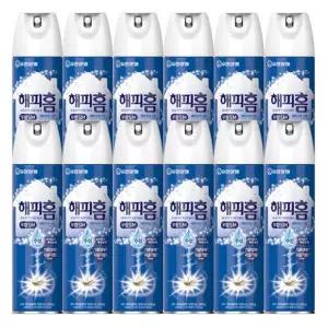 해피홈 에어로솔 모기 수성 500mlx12개 스프레이 무향 파리약 바퀴벌레약