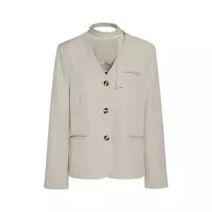 JJ지고트 머플러 포인트 브이넥 자켓 GR4N0JK411 1015454