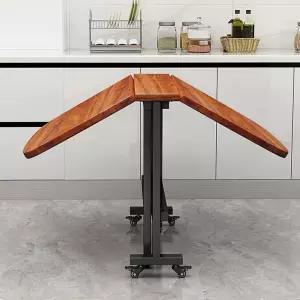 이동식 북유럽풍 확장형 식탁테이블 공간 반원 폴딩