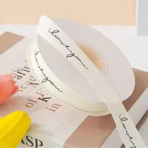 아이러브유 면 레터링 리본 20mm 꽃리본 포장끈 장식끈 공예 AYO1+7nLa