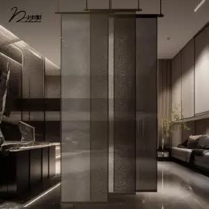 일본식 가림막 조각보 커튼 여름 카페 모시