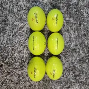 중고 골프공  PRO V1x 4피스 옐로우 로스트볼 6구 (투명케이스 포장) A+.....