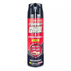 컴배트 스피드 에어졸 바퀴벌레제거용 500ml -O 모기 파리 해충 에어졸