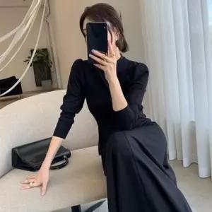 하객룩원피스 오피스룩원피스 롱원피스 하객룩 쉬폰원피스 셔링소매