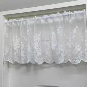 주방 창문가림막 레이스 짧은커튼 화이트 쪽커튼 창문가림막 주방창문