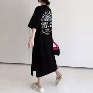 미니원피스 니트원피스 여성원피스 하객룩원피스 반팔 하와이 여름원피스