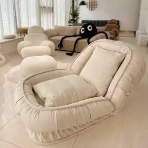 1인용빈백 쇼파베드 집순이 회색 원룸 싱글 면 의자