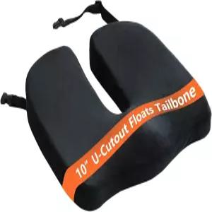 HxLmn 대형 압력 사무실 카시트 쿠션 10인치 확장 U-컷아웃 시아티카 및 백 콕시엑스 테일본 의자 패드