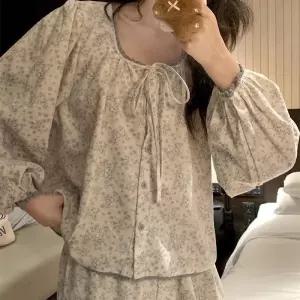 수피 봄 가을 세트 바람잠옷 잠옷세트 커플 레이스 실내복 JEN3