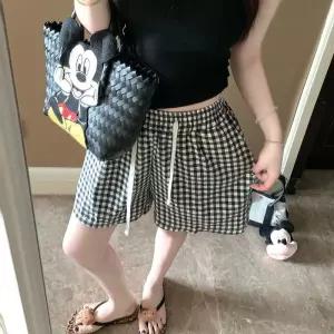 수피 팬츠 여름 체크 잠옷 파자마 반 편안한 빅사이즈 잠옷세트 커플 JEN1