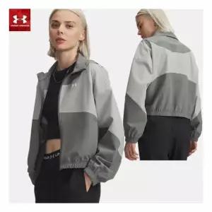 언더아머 UA 라이벌 우븐 여성 바람막이자켓1389631-709 1013219