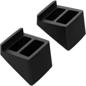 소형 스피커 진동 방지 15도 기울기 책장 및 스튜디오 모니터용 모노프라이스 틸트 웨지 데스크톱 스탠드