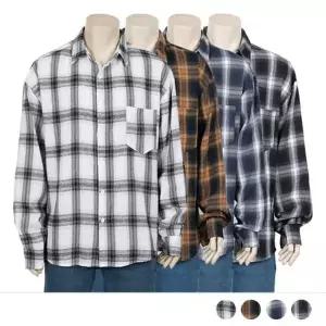 체크 셔츠 무지 드레스 스트라이프 가을 체크셔츠