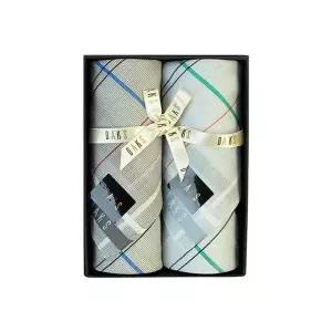 [국내매장판] 닥스 남녀 손수건 2매세트 선염 116번