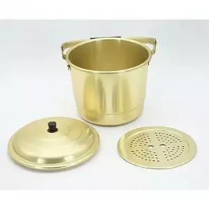 [콩심팥심]곰솥 찜통 대형 육수통 양동이 알루미늄 들통 찜기