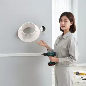 에어컨 배관 구멍 마감캡 벽면 타공 가림막 배수관 틈새 커버 덮개