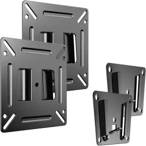 GLWIXY 모니터 월 마운트 대부분의 14-24인치 LED LCD OLED 평면 TV 및 컴퓨터 Max VESA 100x100mm 캠핑