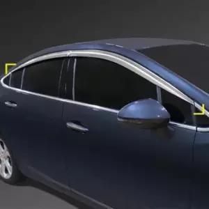 [CAR] 몰딩 바이저 자동차 크루즈 차량용 썬바이저 2017년형 크롬몰딩 외부