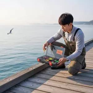 [골드스마일]바다 낚시 태클박스 루어 소품 정리함 미끼 바늘 보관 케이스