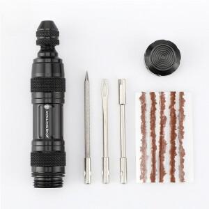 자전거 튜브리스 타이어 수리 도구 키트 미니 소형 MTB 도로 플러그 펑크 플랫 수정 패치 드릴 휴대용 실란