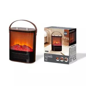 벽난로히터 스타일 팬히터 레트로 거실온풍기 미니 불멍히터