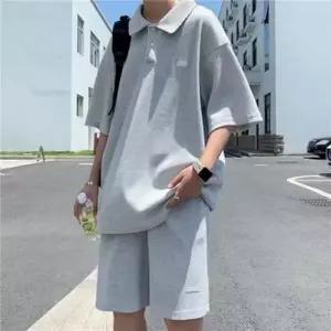 IS-SS52 세트 반바지 시원한 카라 데일리 반팔