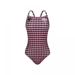 아레나 ARENA 어반체크 원피스 더블 크로스 스트랩백 A6SL1LO66PNK