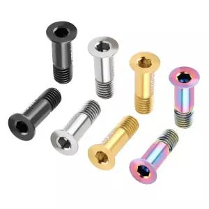 2PCS 후면 변속기 풀리 M5 나사 MTB 도로 자전거 조키 휠 티타늄 합금 볼트 액세서리 텐션