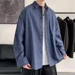 남성 N 긴팔셔츠 트렌드 체크셔츠 캐주얼셔츠 J 체크셔츠 긱시크 봄자켓 봄아우터 남