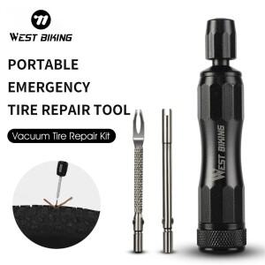 서쪽 자전거 튜브리스 타이어 수리 키트 가황 고무 스트립 펑크 실란트 패치 유지 보수